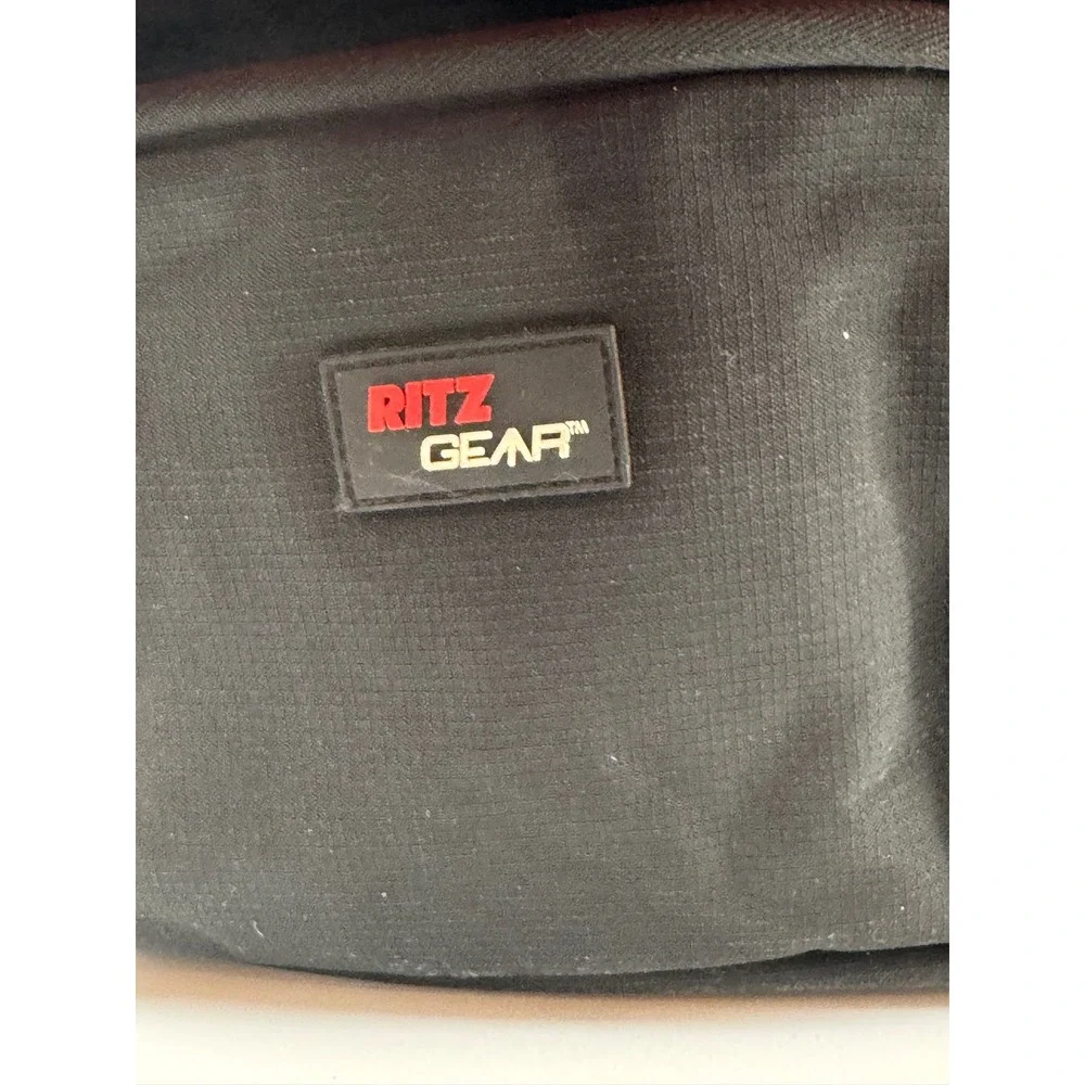 Ritz Gear Camera Shoulder Bag Black Red Padded Dividers Adjustable Strap